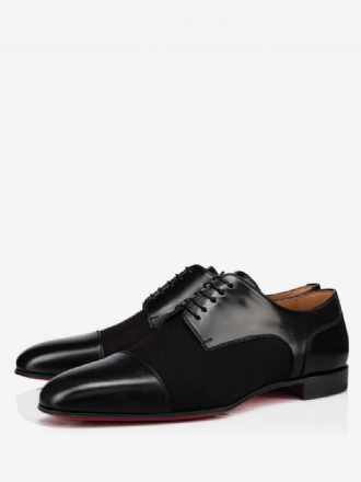 Mænds Syning Cap Toe Dress Oxfords Ruskind Leatherprom Bryllupssko