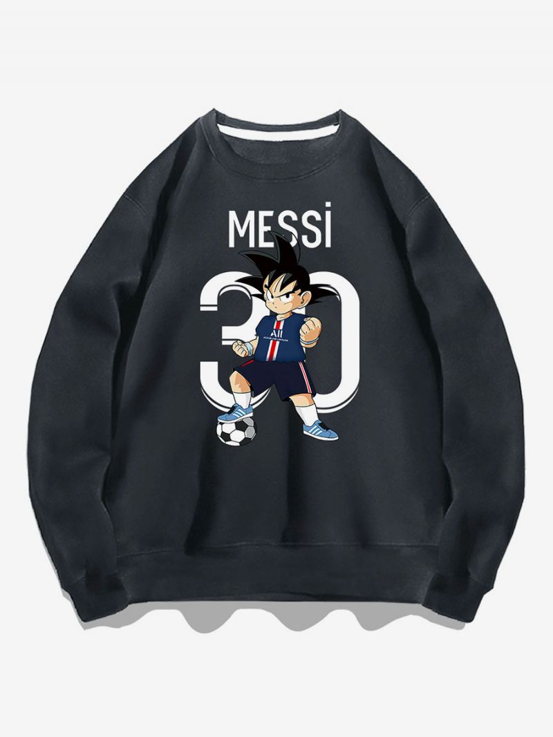 Messi Sweatshirt Voksen Top Til Mænd - Dyb Grå