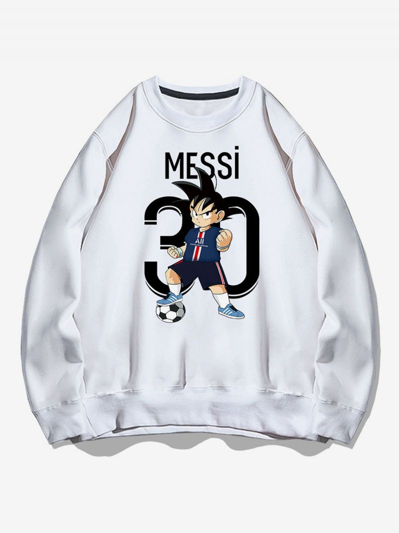 Messi Sweatshirt Voksen Top Til Mænd - Hvid