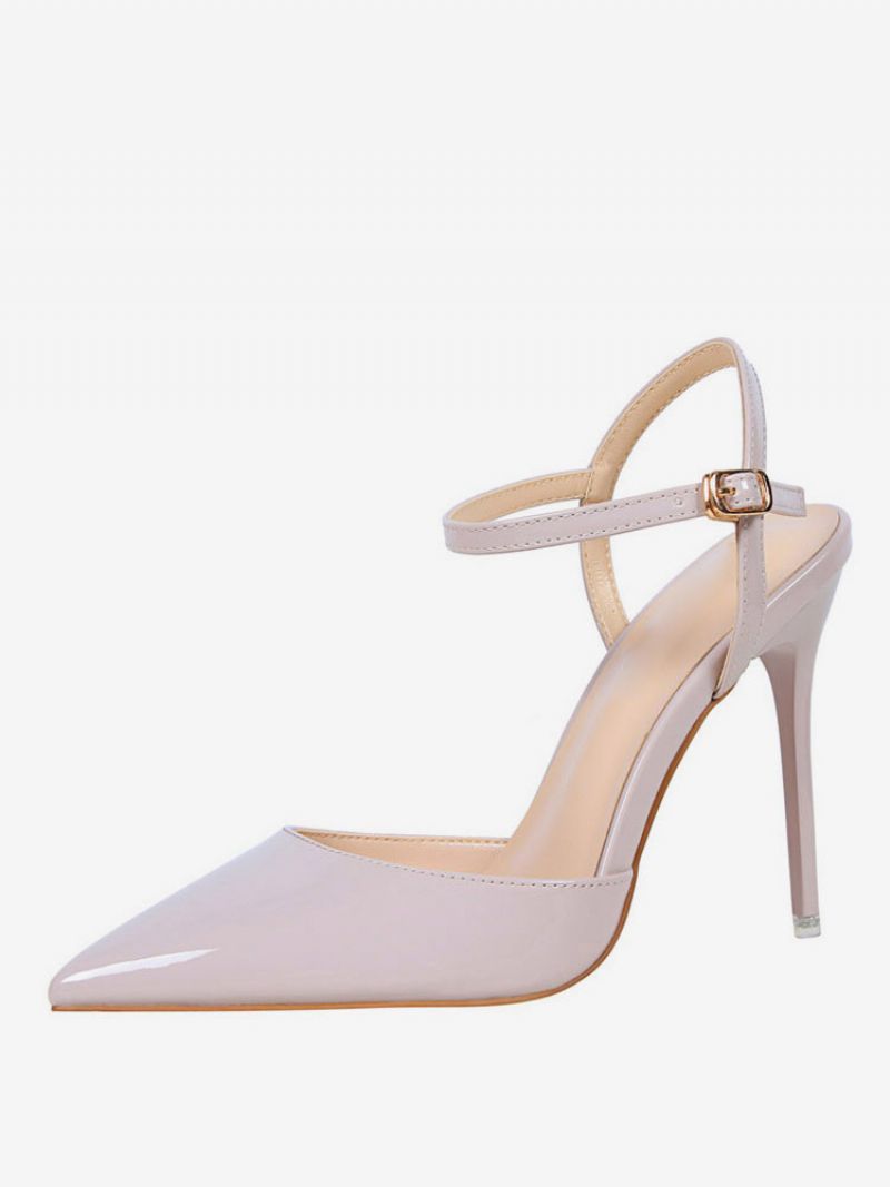 Nøgen Højhælede Spidstå Slingback Pumps Til Kvinder - Lilac