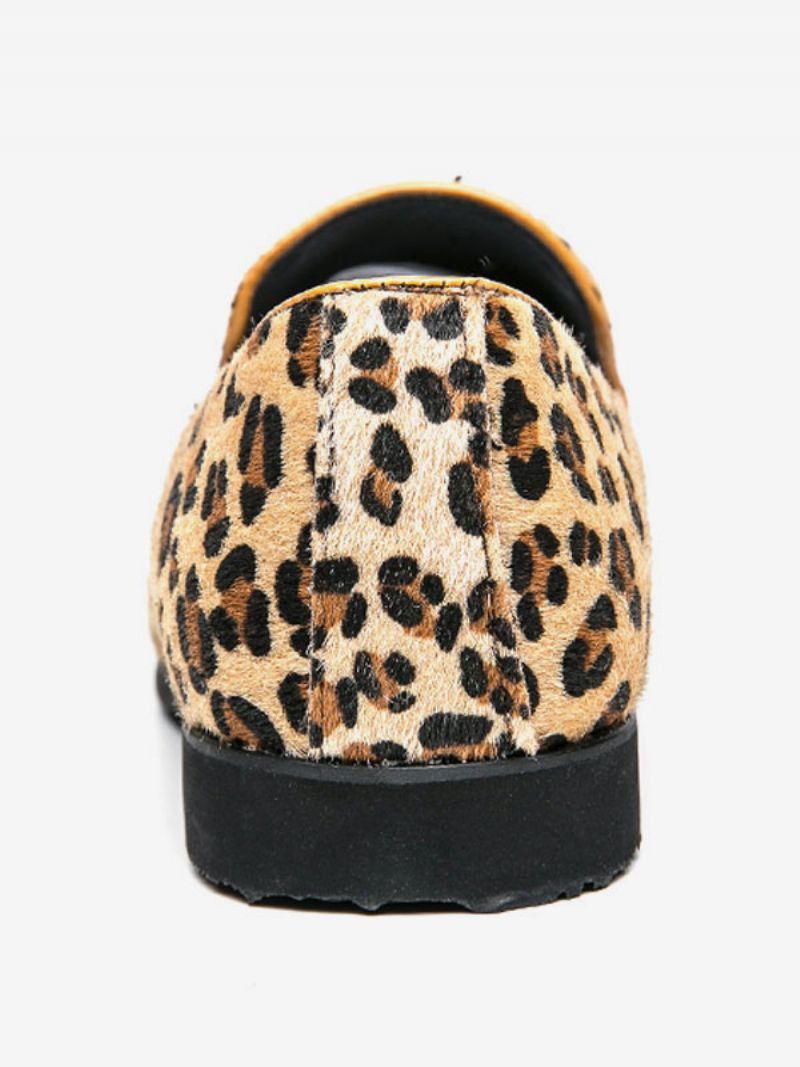 Slip On Loafers Til Mænd Med Leopardprint - Leopard