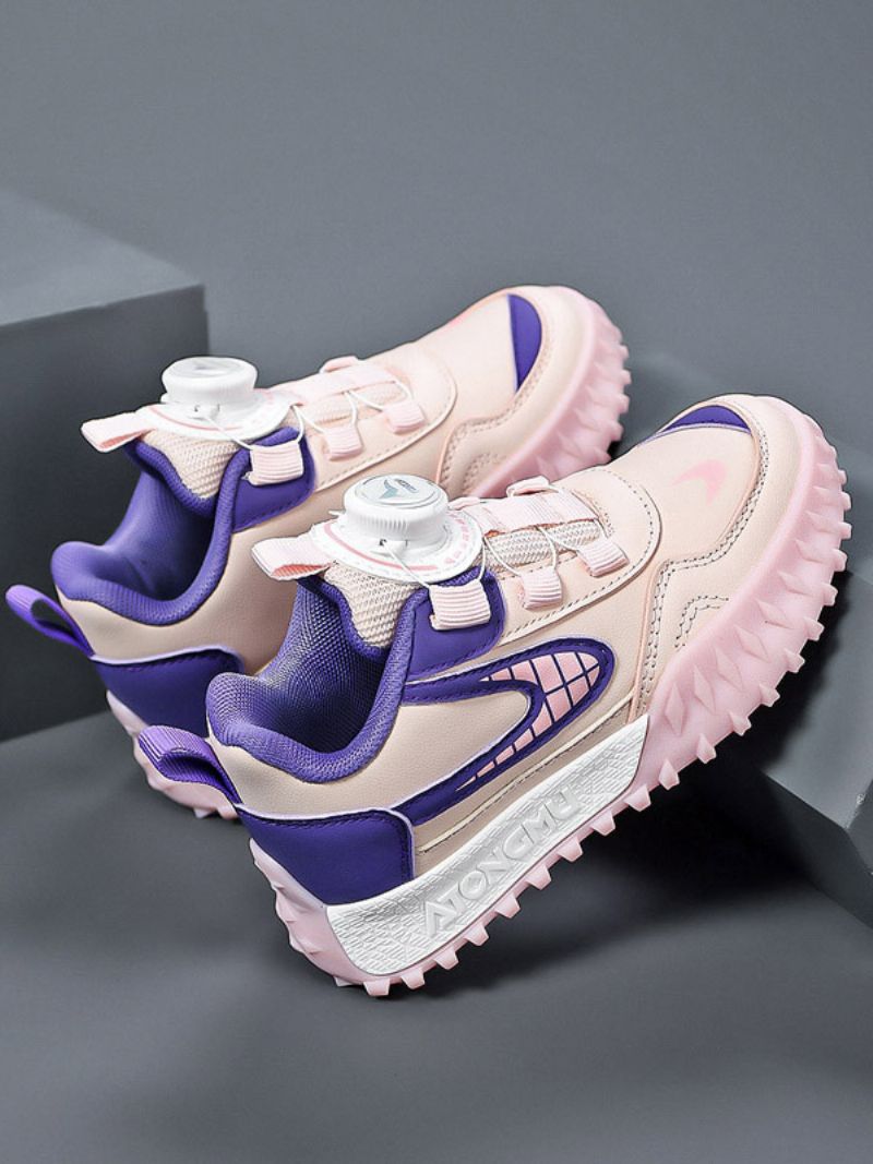 Sorte Roudn Toe Børnesneakers - Pink